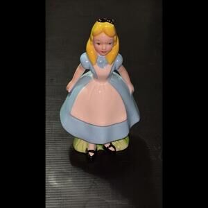 Disney Collector’s Alice  In Wonderland Porcelain Figurine Japan Vintage Nice!!